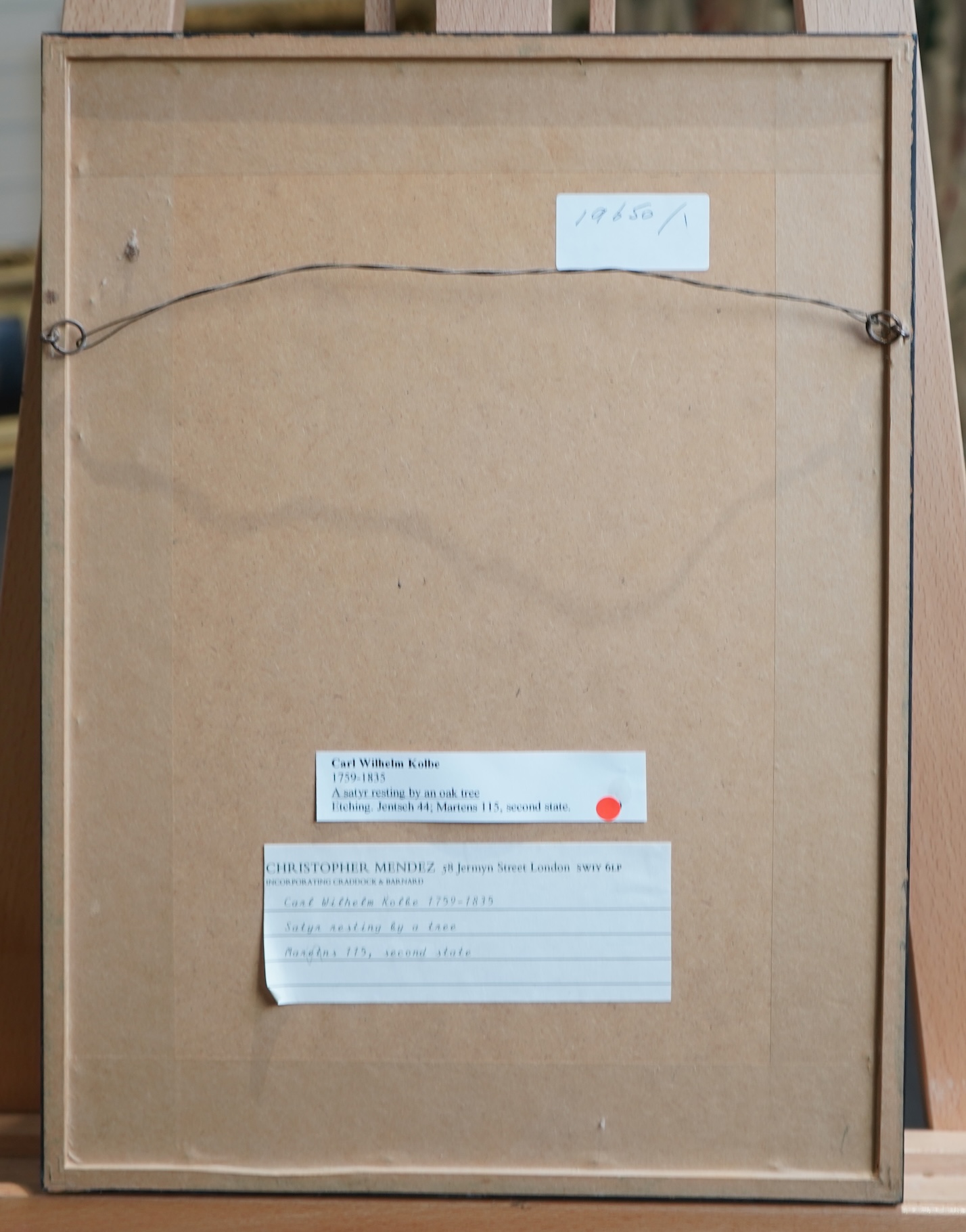 Carl Wilhelm Kolbe the Elder, German 1757-1835, 'Satyr Resting by a Tree' and one other